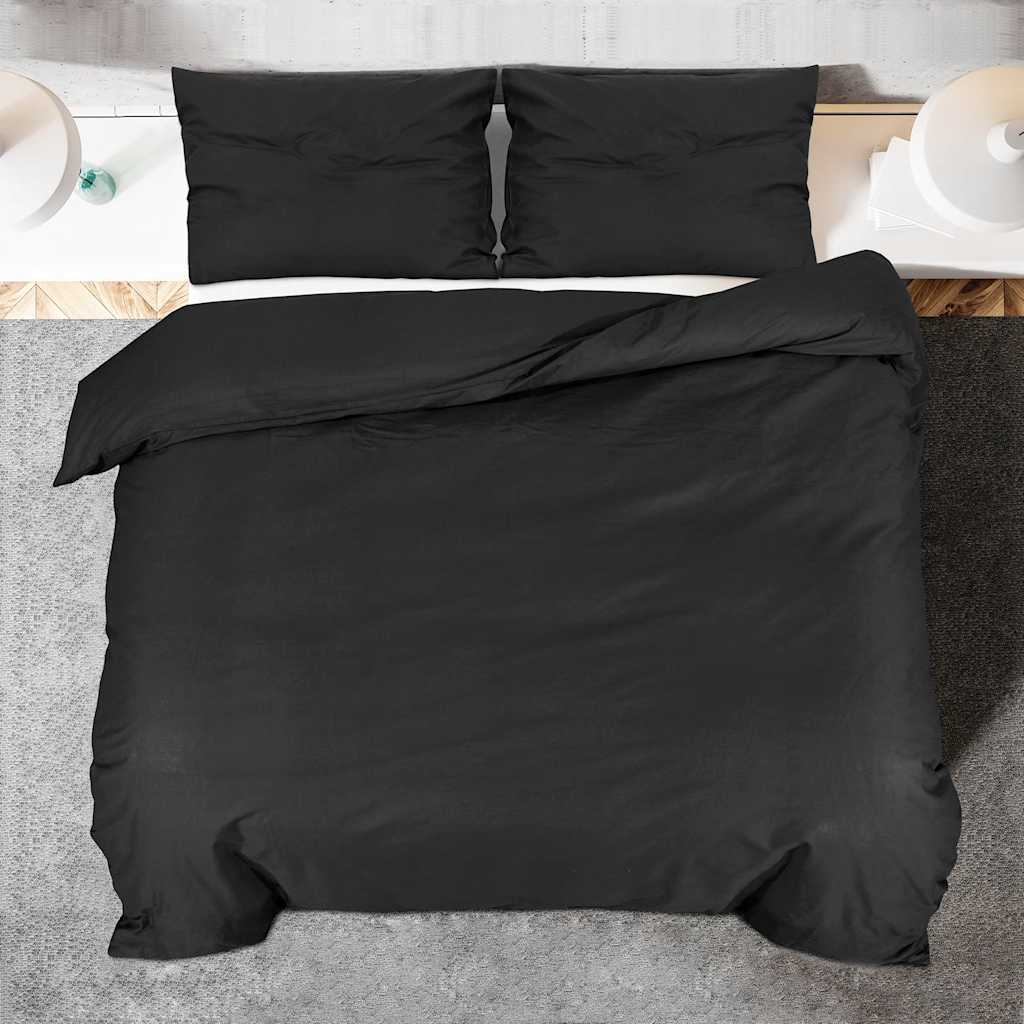 Set Copripiumino Nero 135x200 cm in Cotone | homemem39