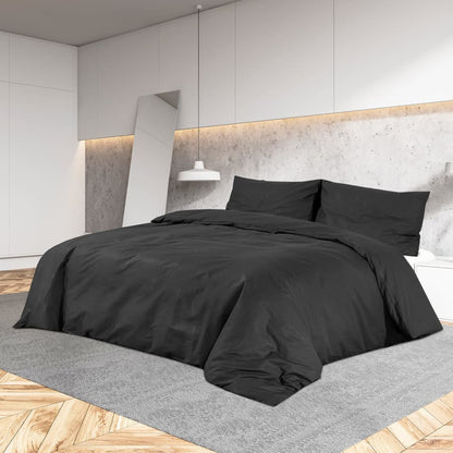 Set Copripiumino Nero 135x200 cm in Cotone | homemem39