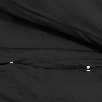 Set Copripiumino Nero 135x200 cm in Cotone - homemem39