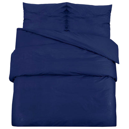 Set Copripiumino Blu Marino 240x220 cm in Cotone | homemem39