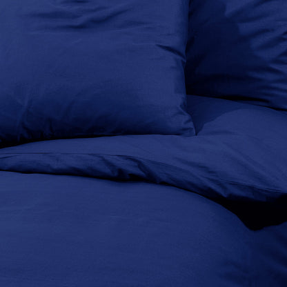 Set Copripiumino Blu Marino 240x220 cm in Cotone | homemem39