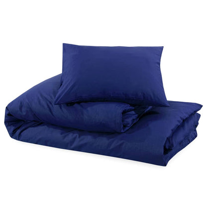 Set Copripiumino Blu Marino 135x200 cm in Cotone | homemem39