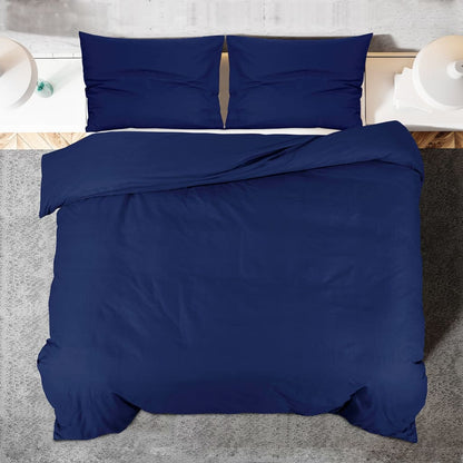 Set Copripiumino Blu Marino 200x220 cm in Cotone | homemem39