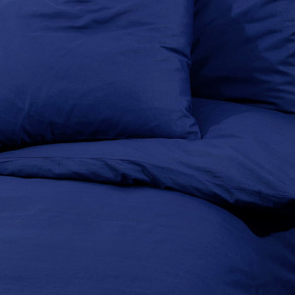 Set Copripiumino Blu Marino 225x220 cm in Cotone - homemem39
