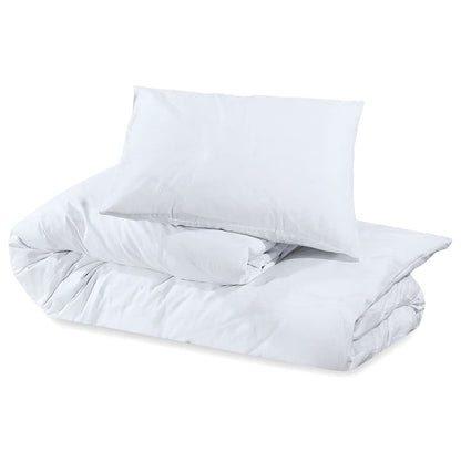 Set Copripiumino Bianco 140x200 cm in Cotone | homemem39