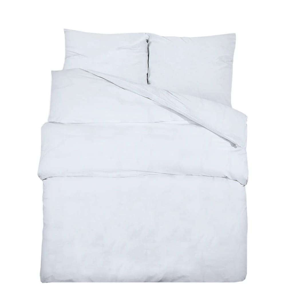 Set Copripiumino Bianco 140x200 cm in Cotone | homemem39