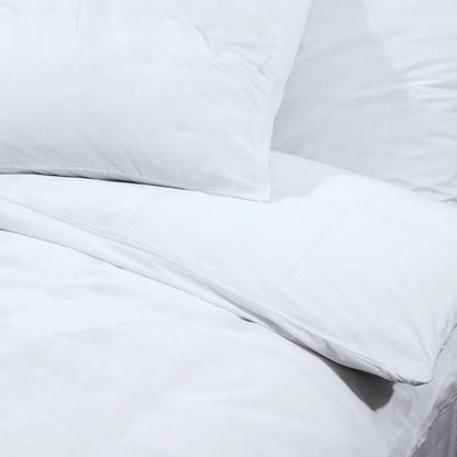 Set Copripiumino Bianco 220x240 cm in Cotone | homemem39