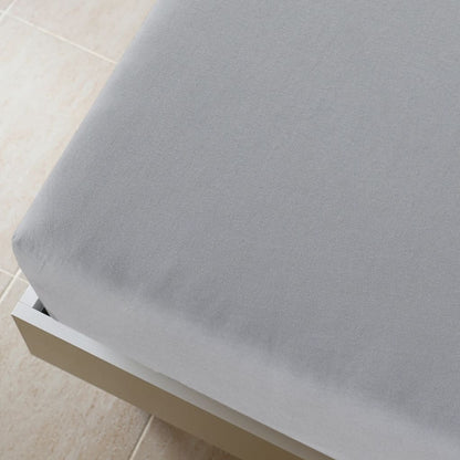 Lenzuolo con Angoli Jersey Grigio 90x200 cm Cotone - homemem39