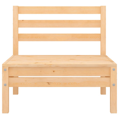 Divano Centrale da Giardino in Legno Massello di Pino