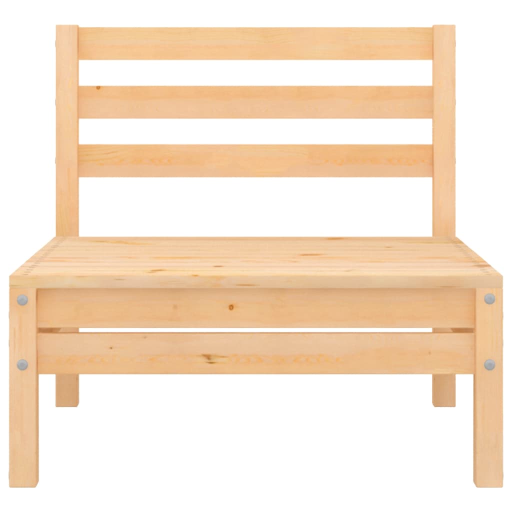 Set Salotto da Giardino 3 pz in Legno Massello di Pino