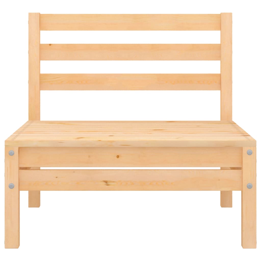 Set Salotto da Giardino 3 pz in Legno Massello di Pino