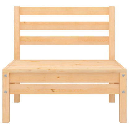 Set Salotto da Giardino 3 pz in Legno Massello di Pino
