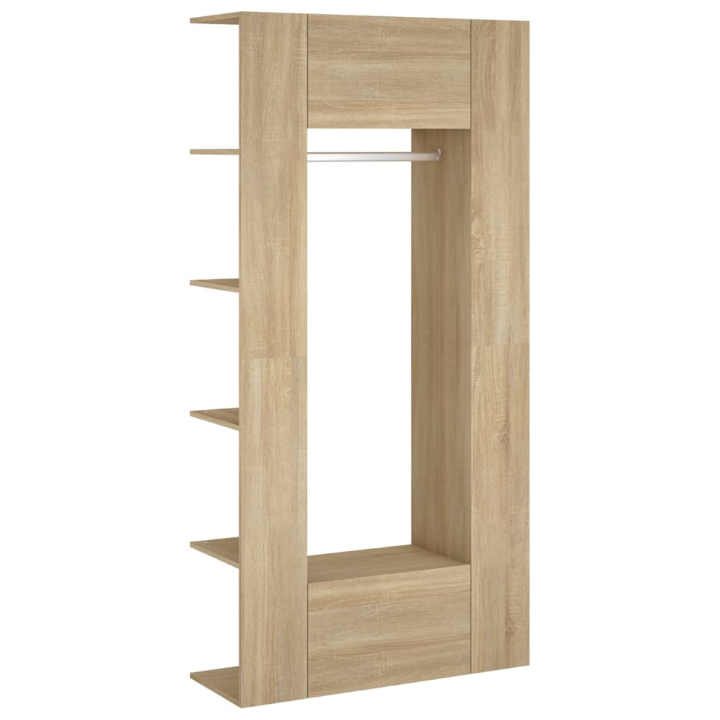 Mobili da Corridoio 2 pz Rovere Sonoma in Legno Multistrato | homemem39