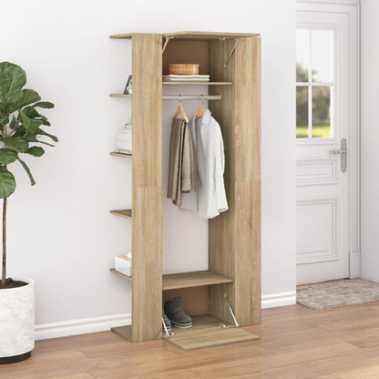 Mobili da Corridoio 2 pz Rovere Sonoma in Legno Multistrato | homemem39