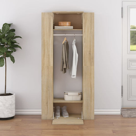 Mobili da Corridoio 2 pz Rovere Sonoma in Legno Multistrato | homemem39