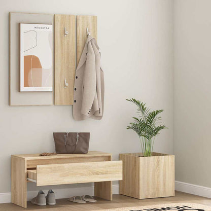 Set di Mobili da Corridoio Rovere Sonoma in Legno Multistrato