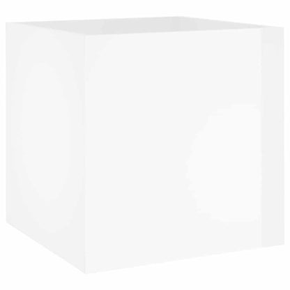 Set di Mobili da Corridoio Bianco Lucido in Legno Multistrato