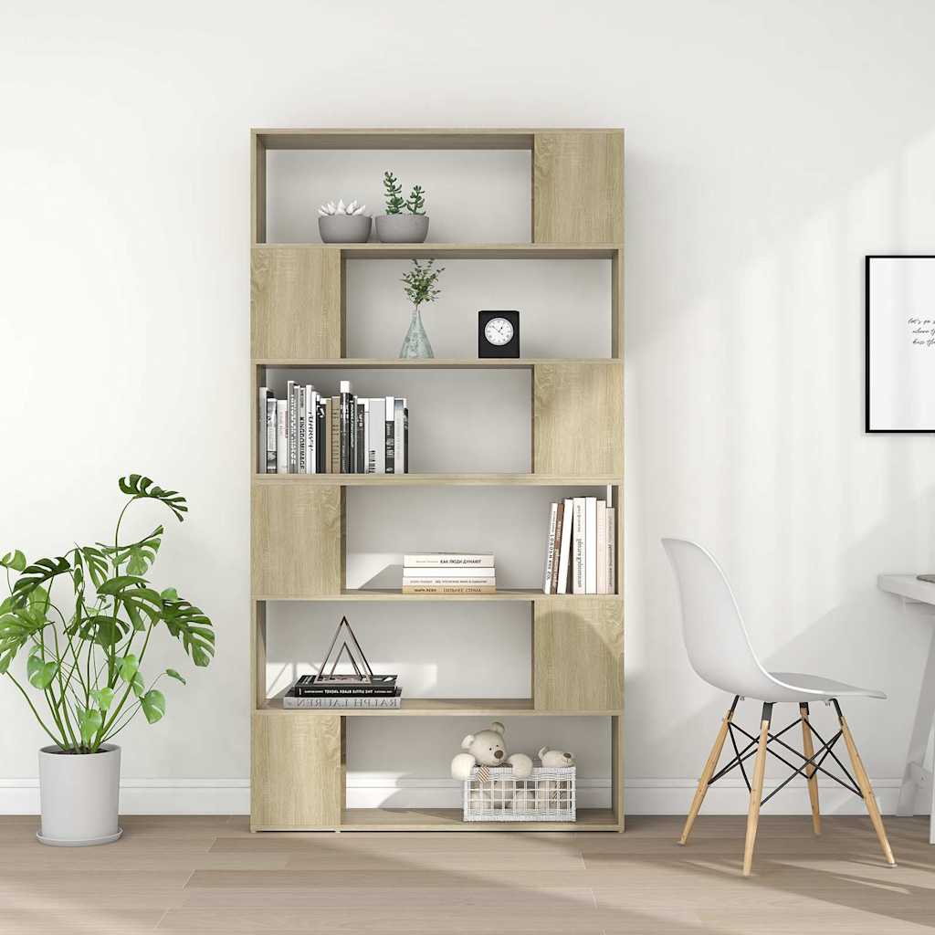 Libreria/Divisorio Stanza Rovere Sonoma 100x24x188 cm | homemem39