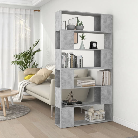 Libreria/Divisorio Stanza Grigio Cemento 100x24x188 cm | homemem39