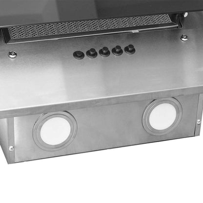 Cappa a Parete 60 cm in Acciaio Inox e Vetro Temperato Argento