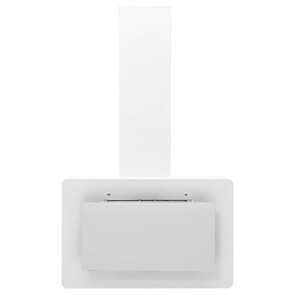 Cappa a Parete 60 cm in Acciaio Inox e Vetro Temperato Bianco