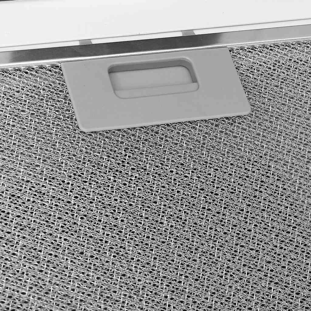 Cappa a Parete 60 cm in Acciaio Inox e Vetro Temperato Bianco