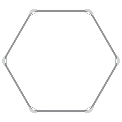 Letto Rialzato da Giardino 129x45 cm in Acciaio Zincato Argento - homemem39