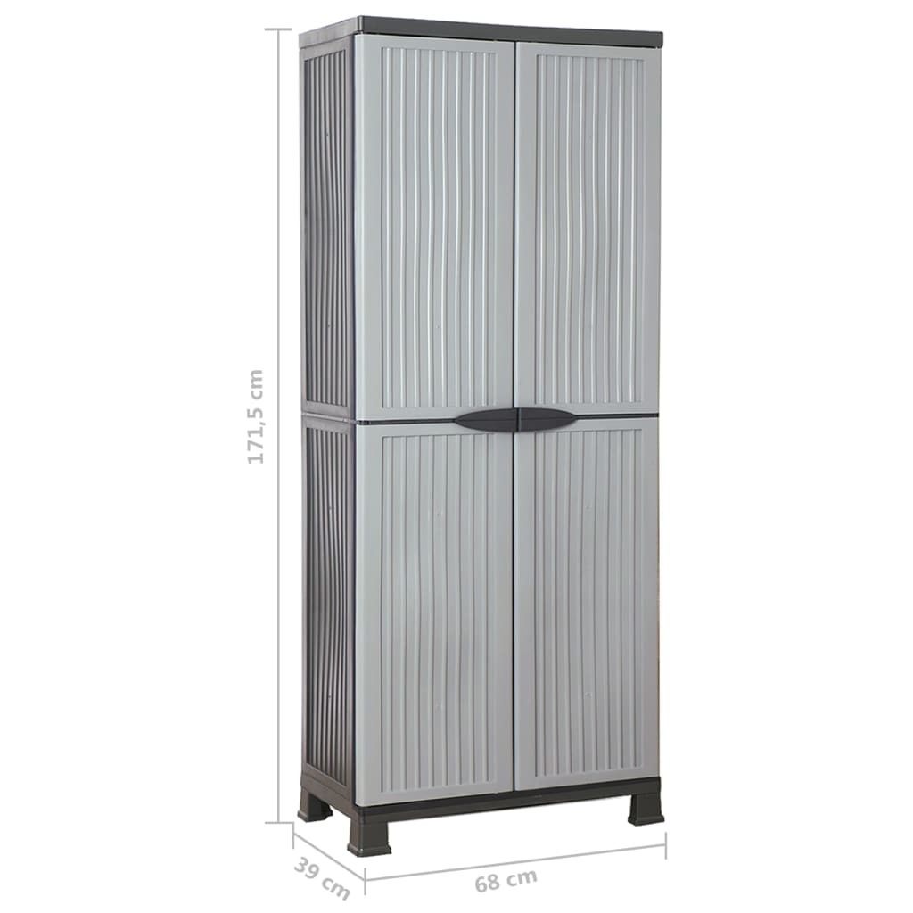 Armadietto in Plastica 68x39x171,5 cm - homemem39