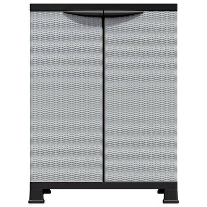 Armadietto in Plastica 68x39x92 cm Design Rattan - homemem39
