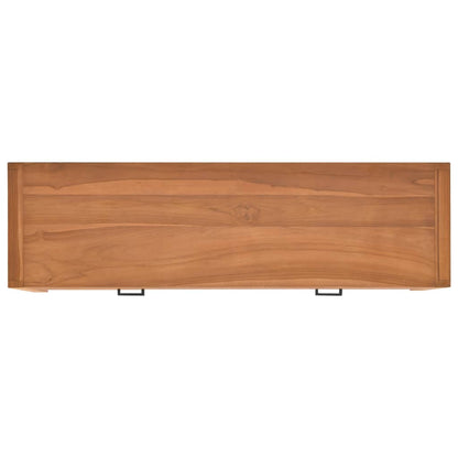Mobile Porta TV 120x40x45 cm in Legno Massello di Teak | homemem39
