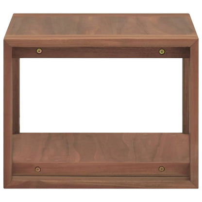 Mobile da Bagno a Parete 45x45x35 cm in Legno Massello di Teak