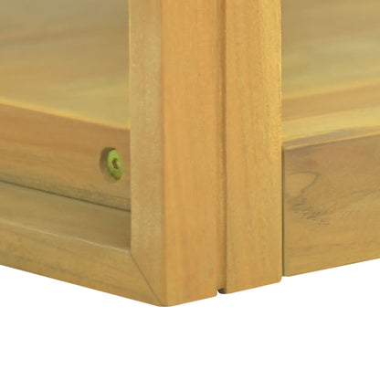 Mobile da Bagno a Parete 90x45x35 cm in Legno Massello di Teak | homemem39