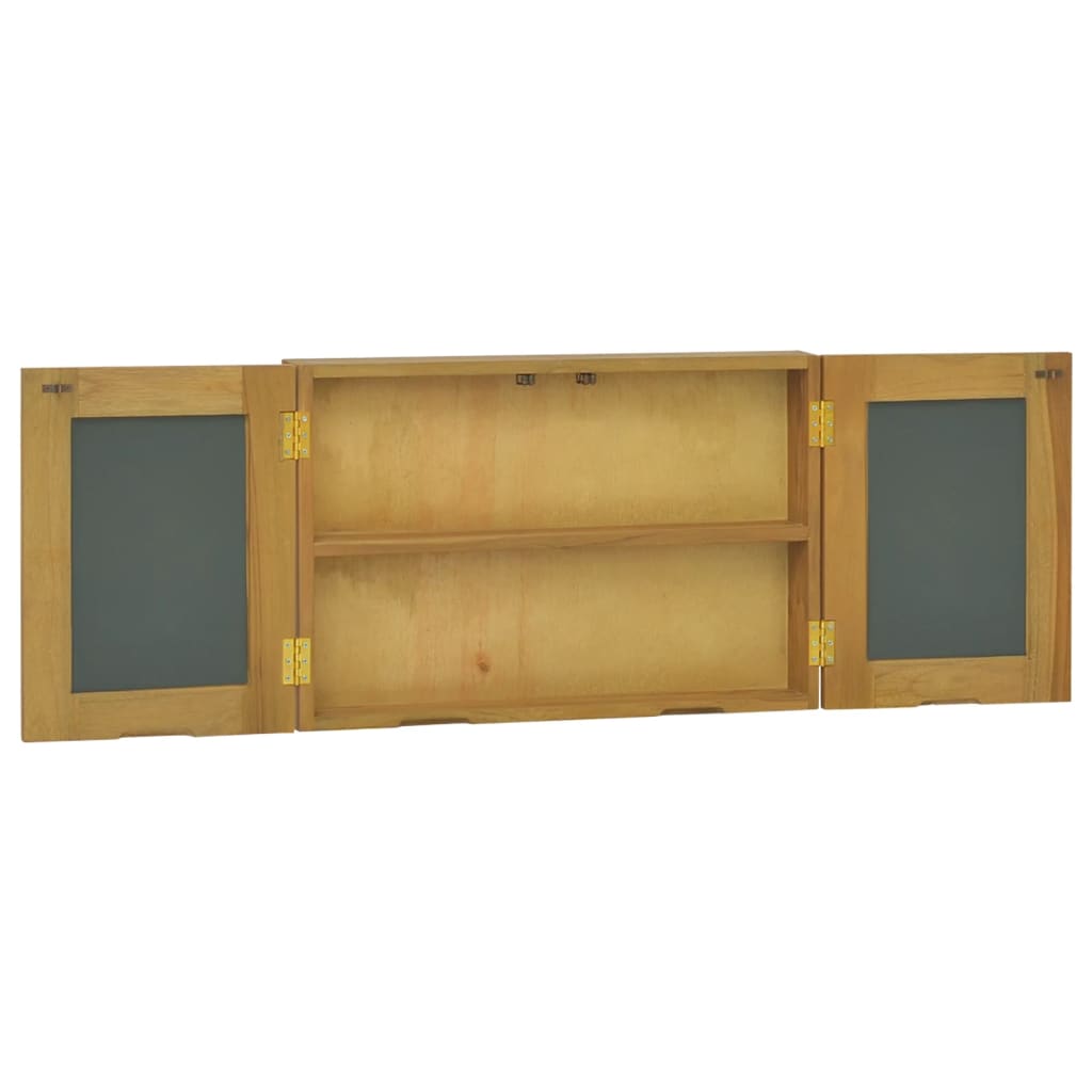 Mobile a Specchio 60x10x40 cm in Legno Massello di Teak | homemem39