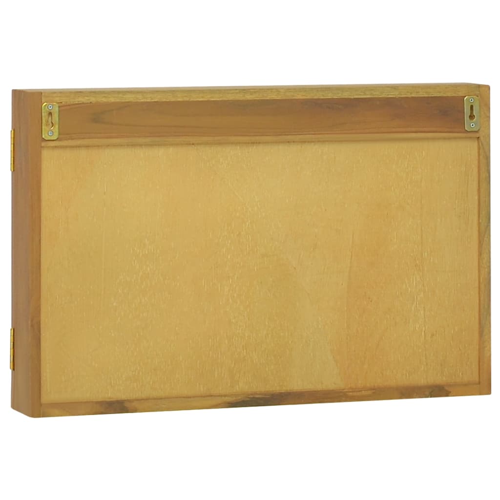 Mobile a Specchio 60x10x40 cm in Legno Massello di Teak | homemem39