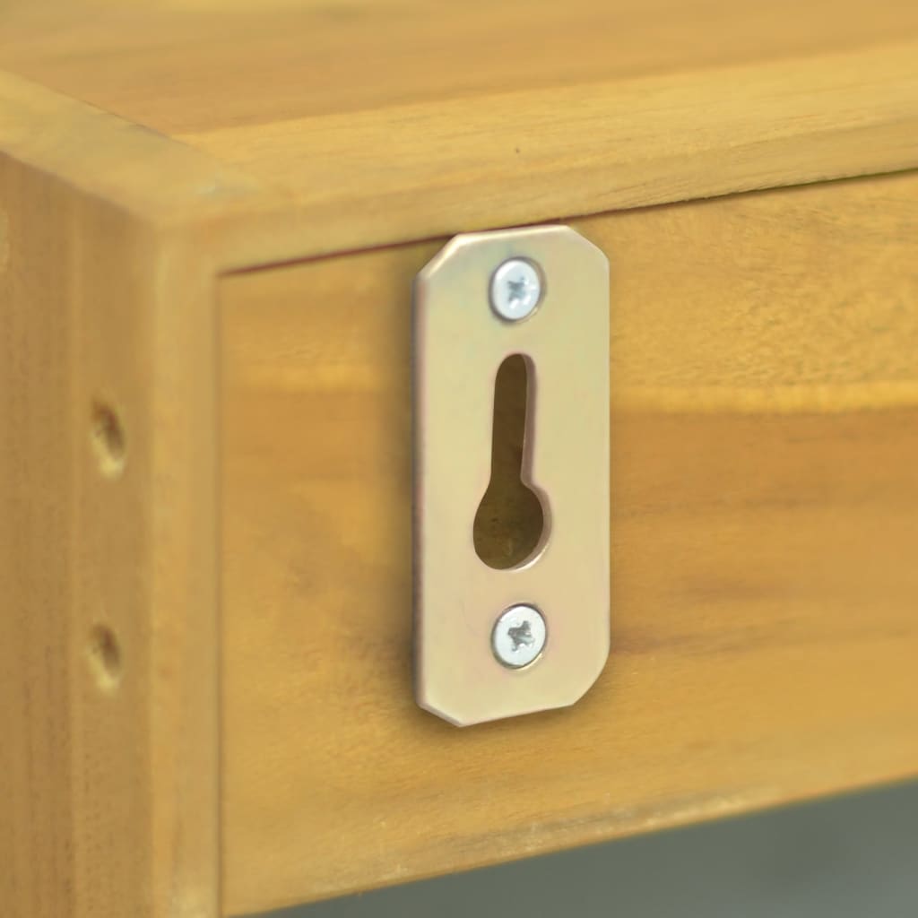 Mobile a Specchio 30x10x40 cm in Legno Massello di Teak - homemem39