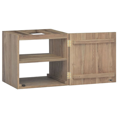 Mobile da Bagno a Parete 46x25,5x40cm in Legno Massello di Teak | homemem39