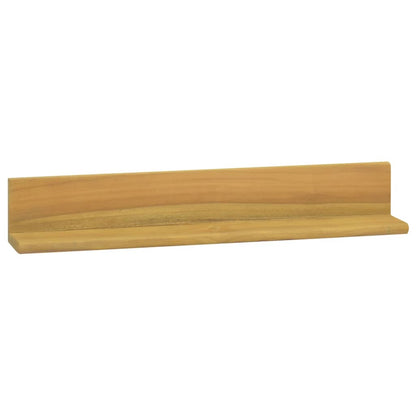 Mensole da Parete 2 pz 60x10x10 cm in Legno Massello di Teak | homemem39