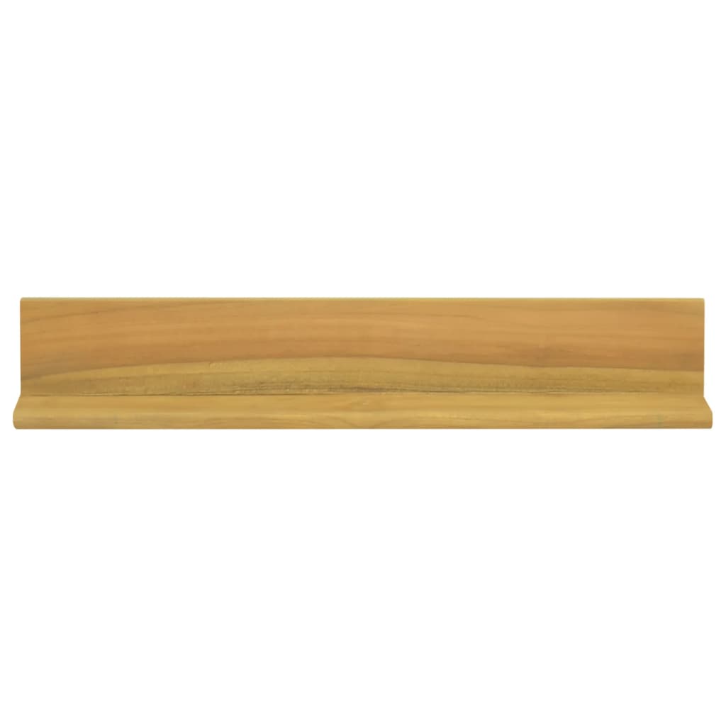 Mensole da Parete 2 pz 60x10x10 cm in Legno Massello di Teak | homemem39