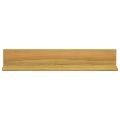Mensole da Parete 2 pz 60x10x10 cm in Legno Massello di Teak | homemem39