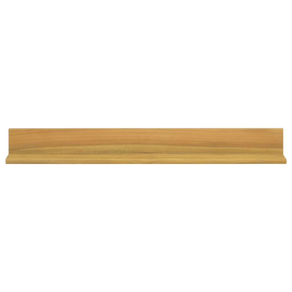 Mensole da Parete 2 pz 90x10x10 cm in Legno Massello di Teak | homemem39