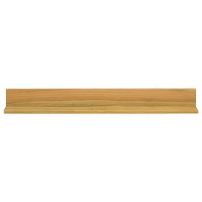 Mensole da Parete 2 pz 90x10x10 cm in Legno Massello di Teak | homemem39