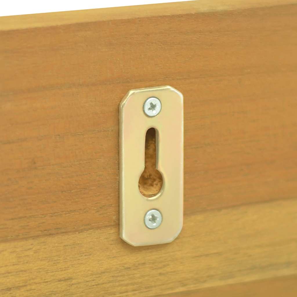 Mensole da Parete 2 pz 90x10x10 cm in Legno Massello di Teak | homemem39
