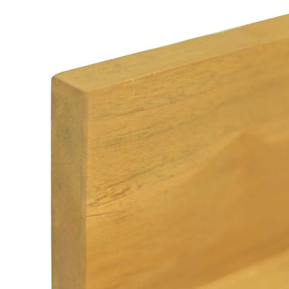 Mensole da Parete 2 pz 90x10x10 cm in Legno Massello di Teak | homemem39