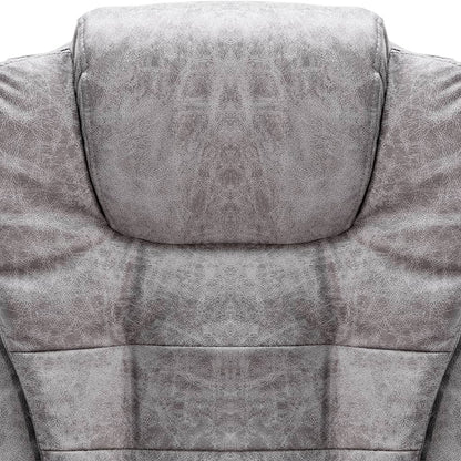 Sedia da Ufficio Grigio Chiaro in Scamosciato