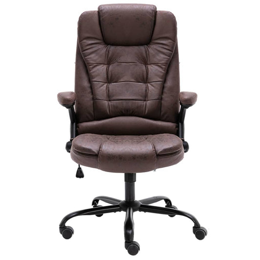 Sedia da Ufficio Marrone Scuro in Scamosciato - homemem39