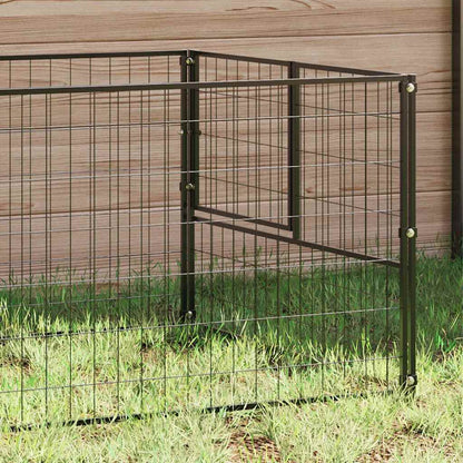 Gabbia per Cani Nera 7 m² in Acciaio | homemem39