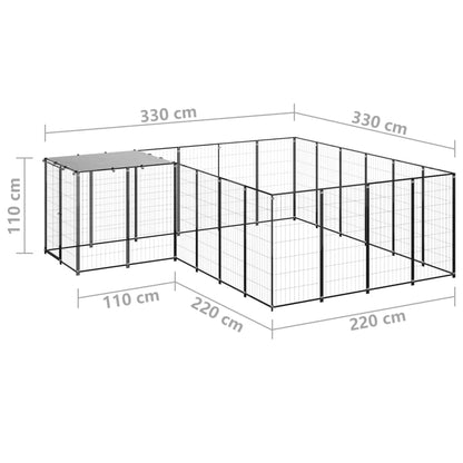 Black Dog Cage 8.47 m² in Steel