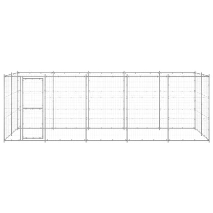 Gabbia per Cani da Esterno in Acciaio Zincato 12,1 m²