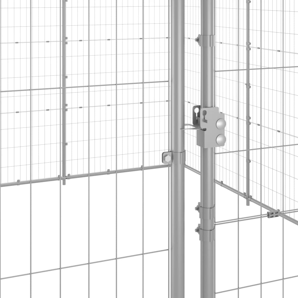 Gabbia per Cani da Esterno in Acciaio Zincato 33,88m² | homemem39