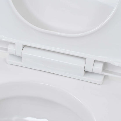 WC Sospeso con Sciacquone Alto Nascosto in Ceramica